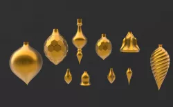 Vase Mode Xmas Ornaments by Billie Ruben