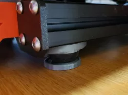 Vibration absorbing Sorbothane printer feet