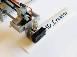 Vinyl cutter attachment for 3D printed drawing machine