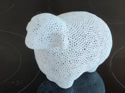 Wooly Sheep Voronoi Style