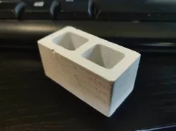 1/10 Scale Miniature Cinderblock Mold