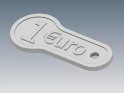 1 Euro shopping cart chip