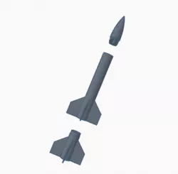 2 Stage Rocket (D12 Size Engine)