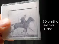 3D printing lenticular lenses