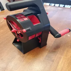 Air Raid Siren - hand crank version 3.1 (fit on the printer differently)