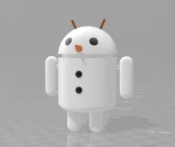 Android Robot Snowman