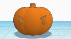 Angry, but cute pumpkin