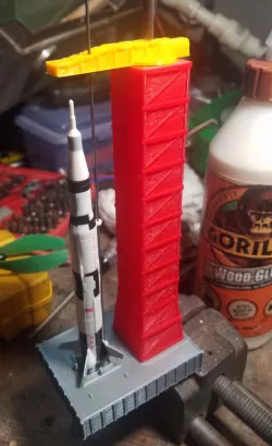 Apollo Launch Pad for Micro Maxx rockets  + Saturn V + Mars Lander