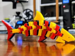 Articulated Shark / Two Color Print / Dual Extrusion