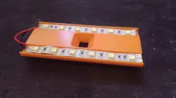 Articulating Raspberry Pi Camera Mount cover with LED strip
