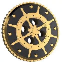 Button-Ships Wheel (FFF Variant)