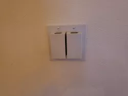 Capped 2 Gang Rocker Switch Plate
