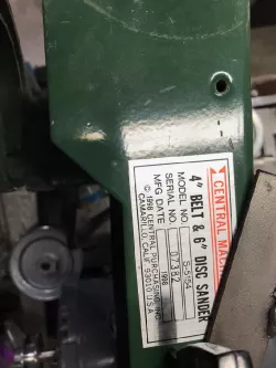 Central Machine Belt Sander S-5154 Bearing Holder