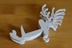 Christmas Reindeer Stocking Holder