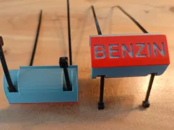 Clip für 5l Benzinkanister mit Kabelbinder