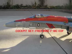 Cockpit Set: Freewing F-18C Hornet 1/11th Scale Electric Ducted Fan Radio Control Jet