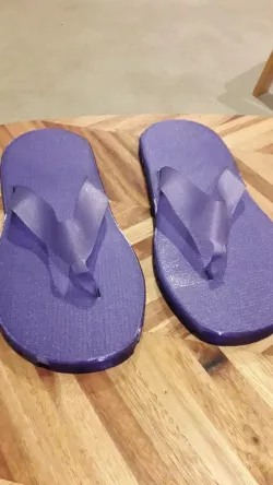 Comfy 3D Printed Flip Flops Unisex Size UK7