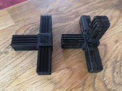 Connector for aluminium frames