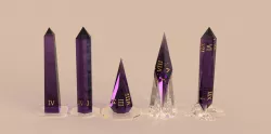 Crystal Dice Set for Tabletop Gaming by Billie Ruben <3
