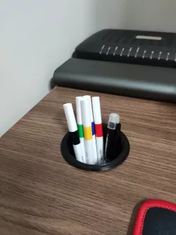 Desk pen cup holder