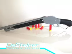 DeSteiner Model 1887 - mechanically working Winchester prop gun
