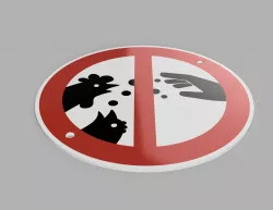Do Not Feed Chicken Sign