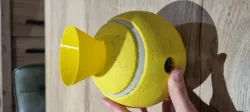 Dog feed ball funnel