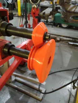 Edge tipping bead roller die's 3/4" drive axle