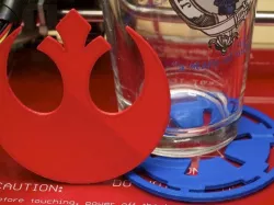 Empire and Rebellion drink coaster set