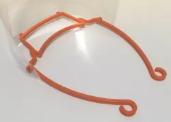 Face Shield / Visor Frame - 80mm 4 holes (BRAZIL and EUROPE)