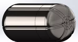 Fidget pill shaped container