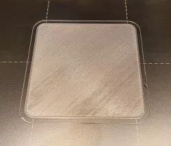 First layer test 60x60 mm square / Z calibration