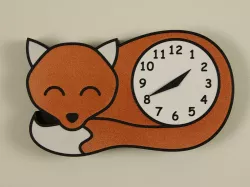 Fox wall clock