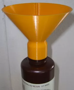 Funnel for resin bottles by Anycubic, Elegoo, Geeetech and others // Trichter für Resin-Flaschen von Anycubic, Elegoo, Geeetech und andere