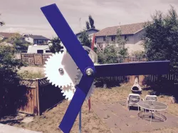 Geared Windmill rocktumbler