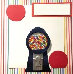 Gumball Coin Mechanism for Greeting Card