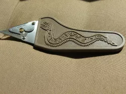 Handle for a special leatherworker knife