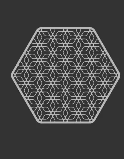 Hex Pattern Coaster