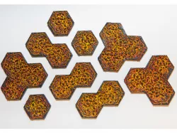 Hot Coals for Gloomhaven (1, 2, & 3 Hex)