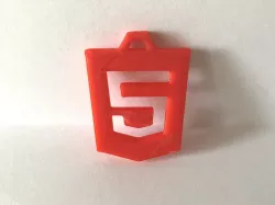 HTML5 Logo Keychain