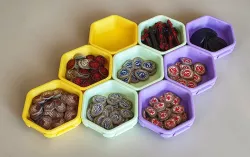 Interlocking Sorting Cups (Hex Shape) - Version 2