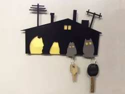 Key hanger.Cat house.