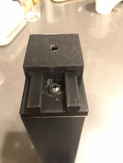 Lack Enclosure Slide-to-Lock Leg Mounting Bracket