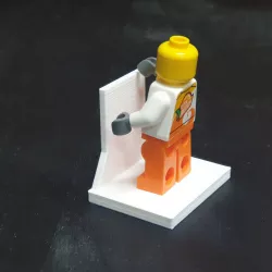 LEGO Minifigure Wall Mount with larger Studs