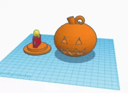 Light-up Jack-o-lantern
