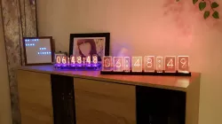 Lixie Clock with colons and ESP8266 (ESP-12E)