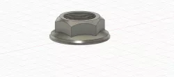 M10x0.5 Flanged Nut