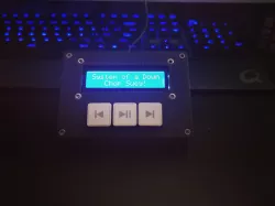 Media Panel with LCD Display and printable Keycaps
