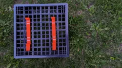 Milk crate bicycle attachment