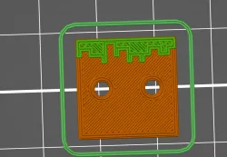 Minecraft Button (2 holes)